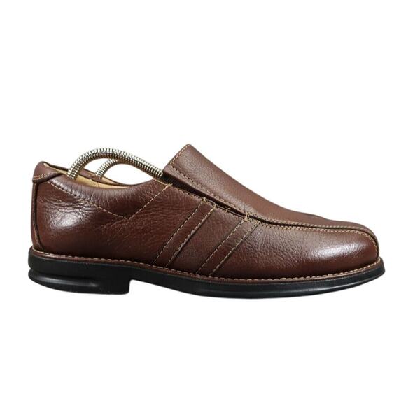 Sandro Moscoloni Shoes Mens 9 Slip On Classic Bike Toe Leather Comfort Flexible